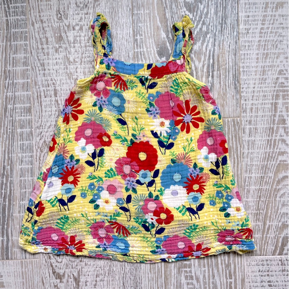Baby Girl Angel Dear Floral Muslin Dress Size 2T